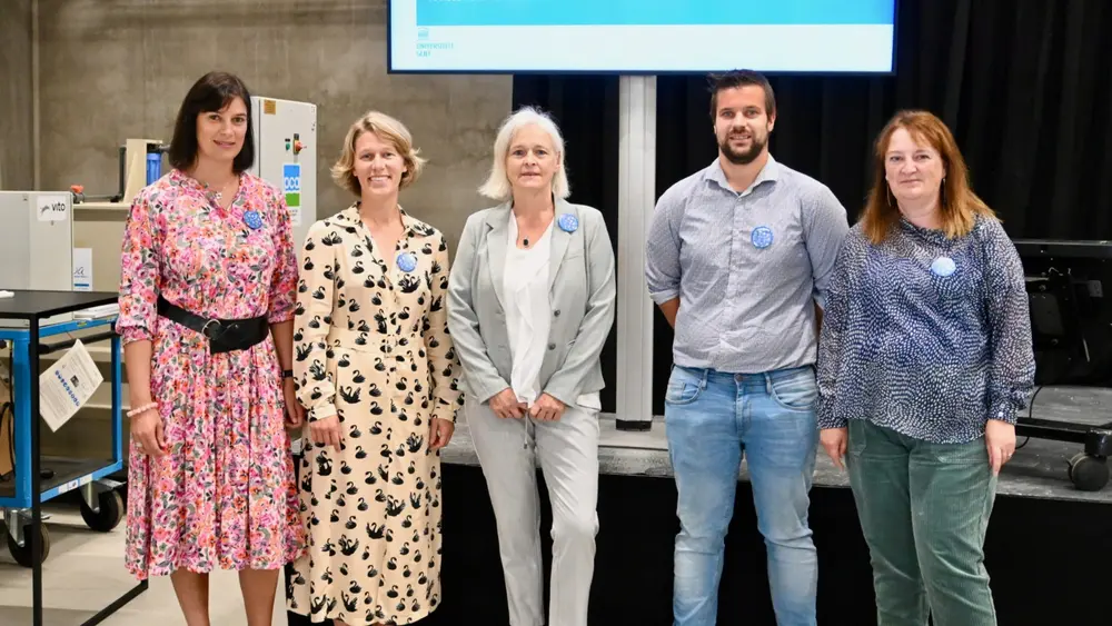 VEG-i-TEC kwam tot stand dankzij verschillende partners. Vlnr: Imca Sampers (