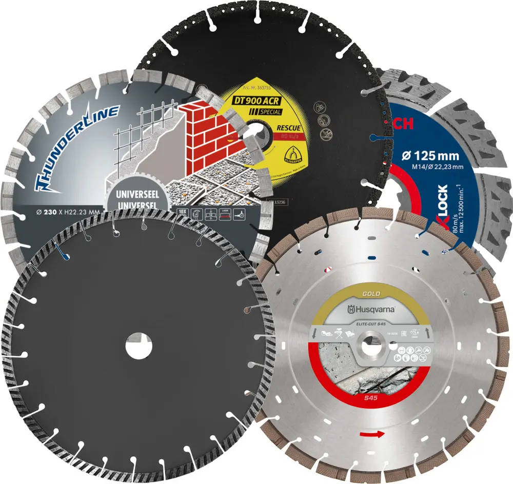 Universele diamantzaagbladen helpen tijd en materiaal besparen doordat met één zaagblad meerdere materialen te bewerken zijn