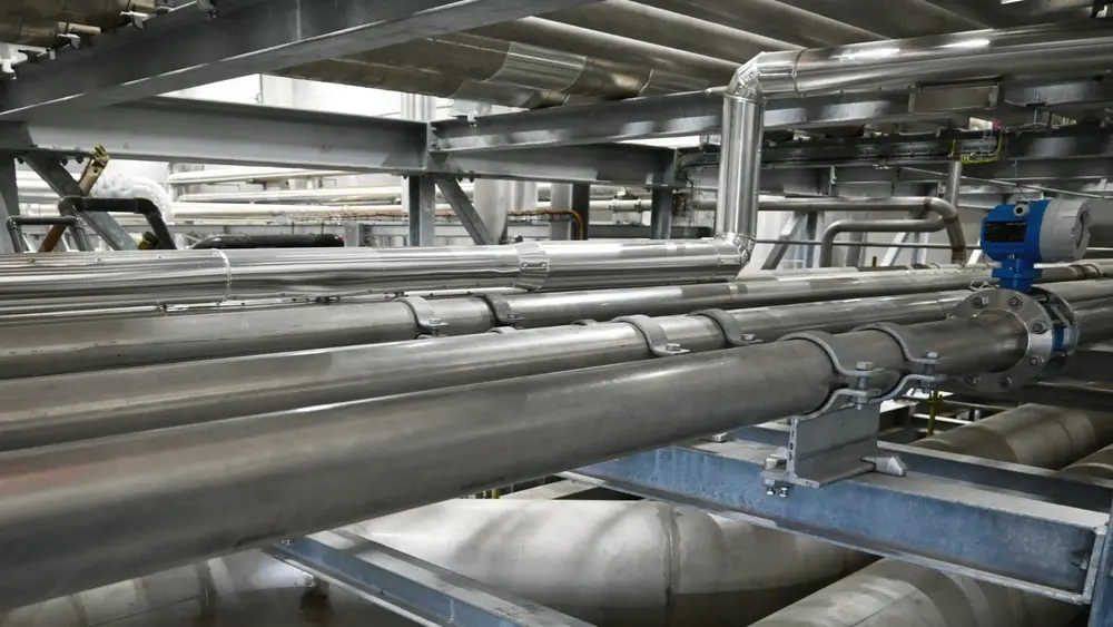 De meeste buisleidingen zijn uitgevoerd in rvs 316: de hygiënische standaard