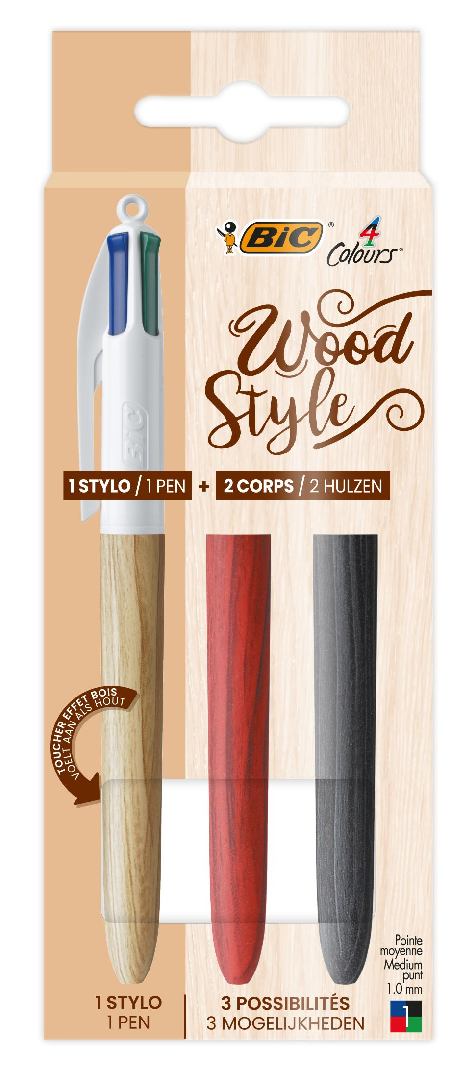 BIC 4C WOOD PACK
