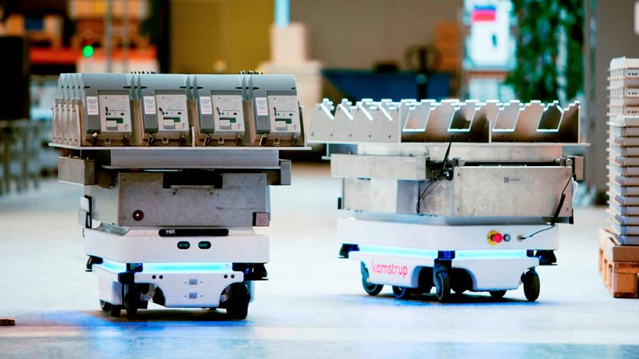 Een van de pioniers van AMR's is het Deense MiR, dat inmiddels mobiele robots bouwt voor een maximale belasting met 1.000 kg
