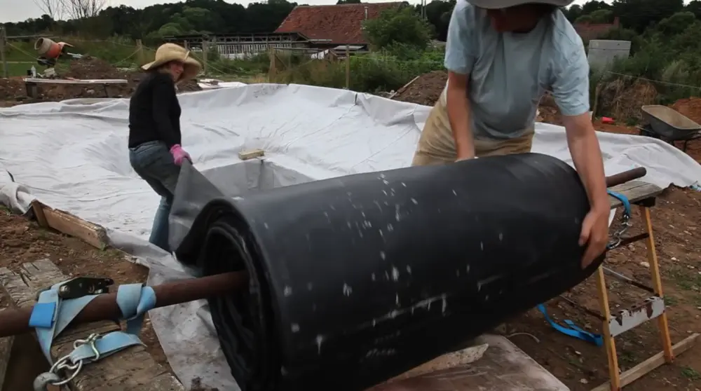 EPDM leggen ÉTANG DE NATATION