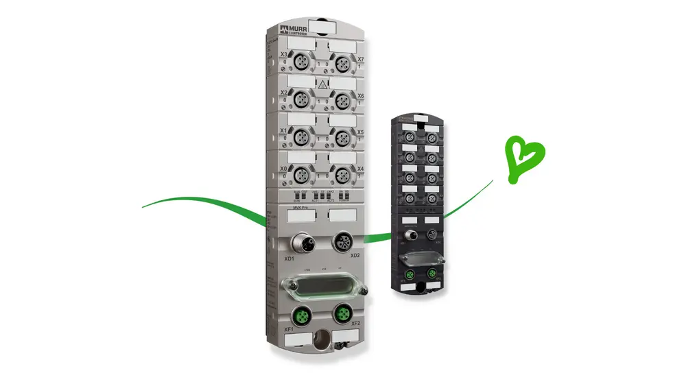 De MVK Pro en IMPACT67 Pro veldbusmodules met IP67 beschermingsgraad bieden on-board diagnostiek