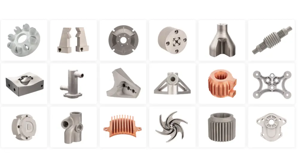 Studio System 2 produceert prototypes, enkelstuks of heel kleine series met buitenmaten tot 180 x 150 X 100 mm uit 316L, koper, 17-4PH, D2-staal, 4140-staal, TI64, H13-staal. 