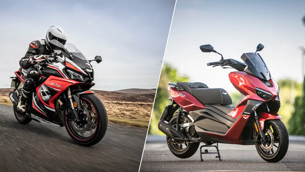 Grâce a Real Garant, Lexmoto peut, aussi en Belgique, offrir ses modèles avec une garantie de deux ou trois ans (photo: les modèles LXR SE 125 Euro 5 et Aura 125 Euro 5)