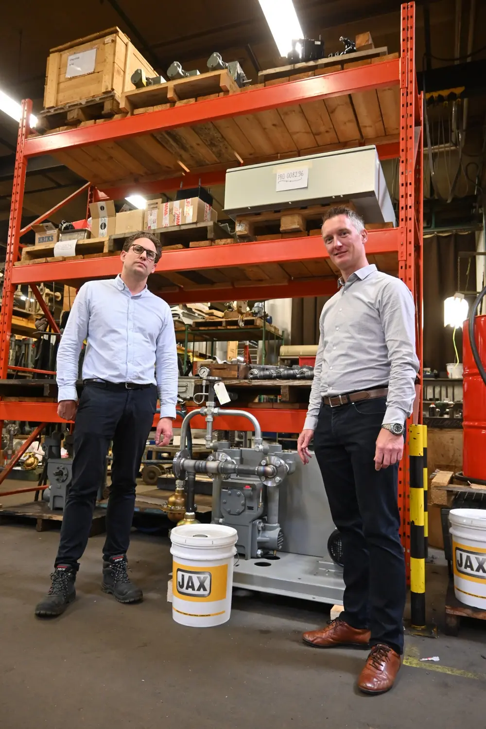 Mavom adviseerde een hydraulische olie van JAX