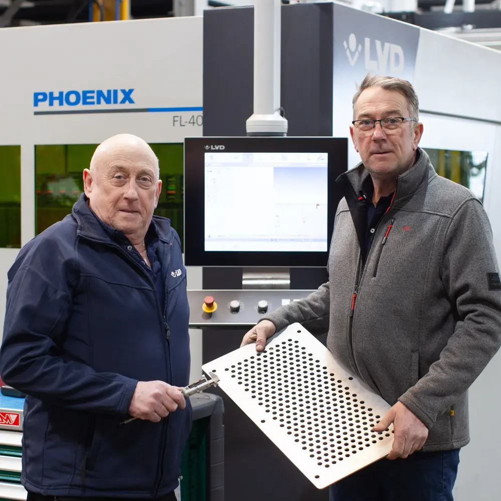 Dave en Paul Harvey, de huidige eigenaars van J.A. Harvey Ltd