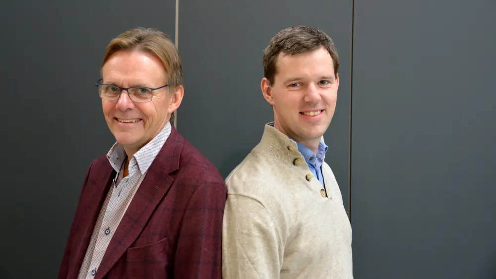 Dirk en zoon Brecht Timmerman (COO)