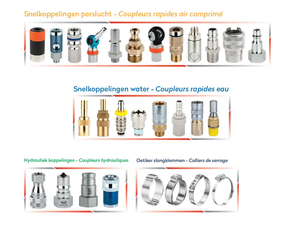TST Benelux snelkoppelingen