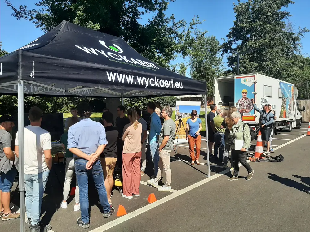 livedemonstratie van nieuwe digitale technologieën