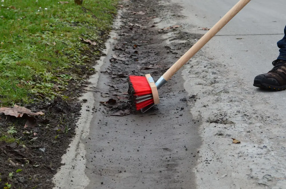 Bezem met stalen schraper Polet