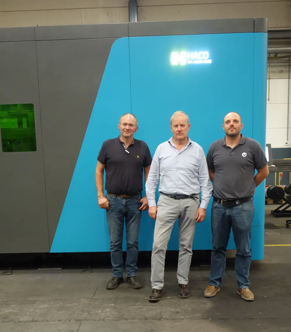 Yves Verhaeghe ('t Veer), Rik Desimpel (HACO Trading), Bram Wenes ('t Veer)