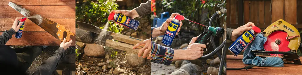 WD-40 in de tuin