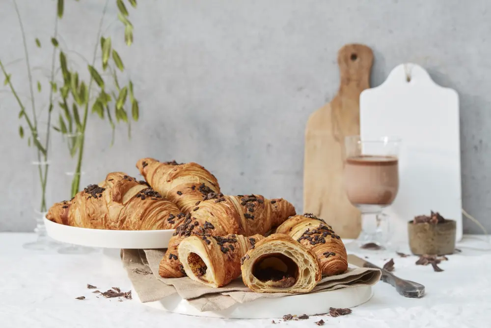 chocolade viennoiserie halffabrikaten