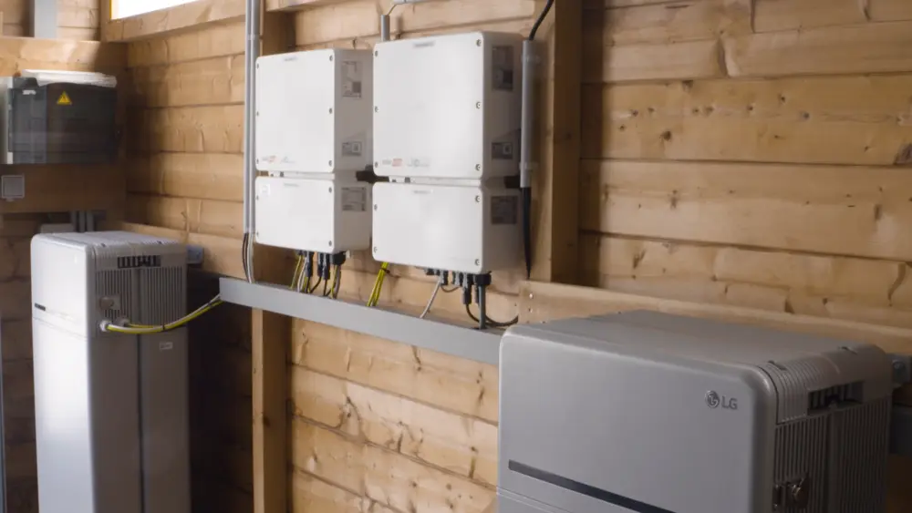 omvormer Solar Edge & LG batterij