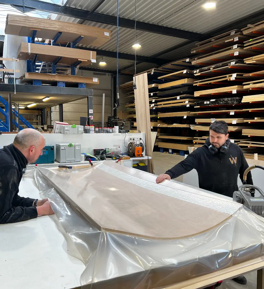Fleetwood lijmpers bij Haarden De Puydt