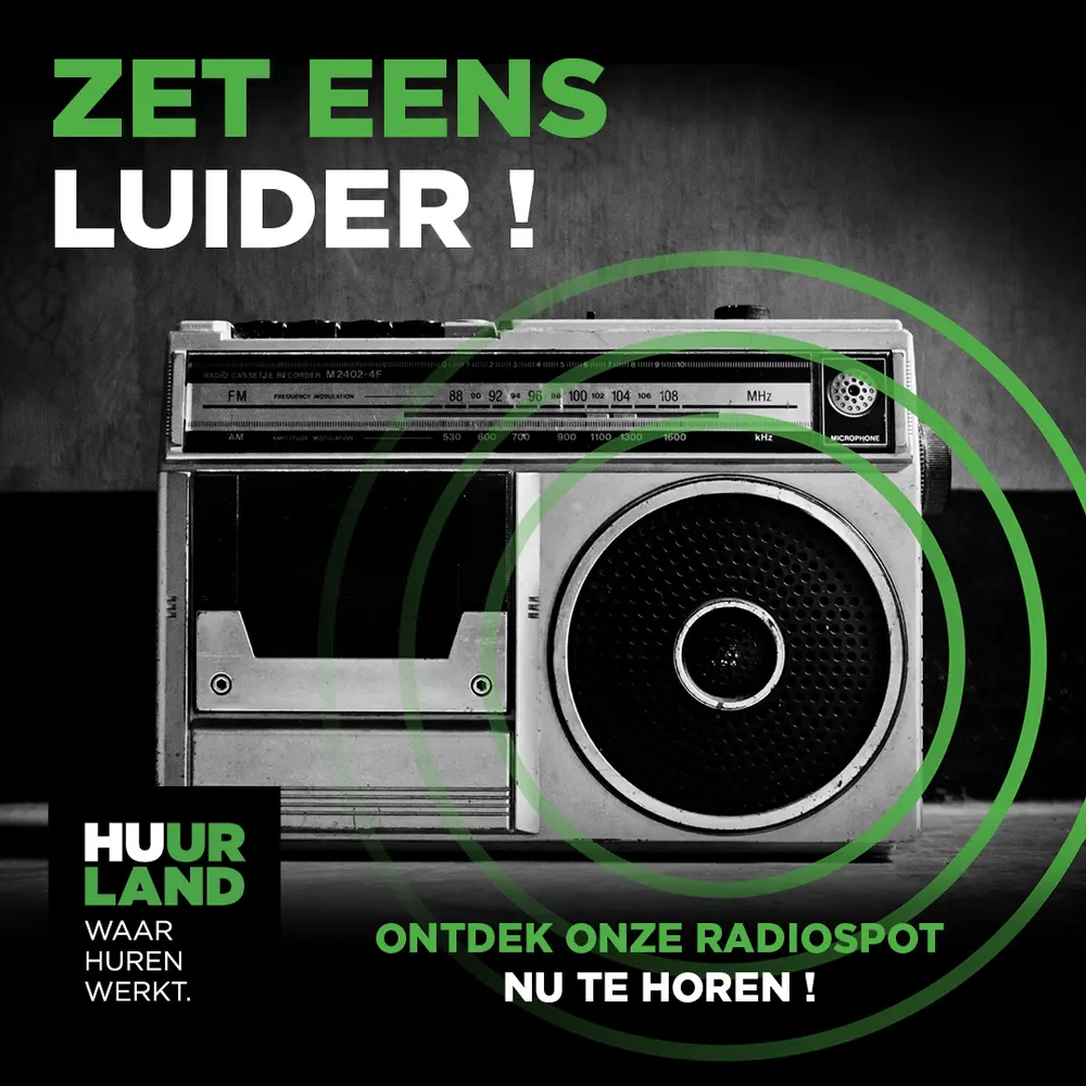 Huurland radio advertentie
