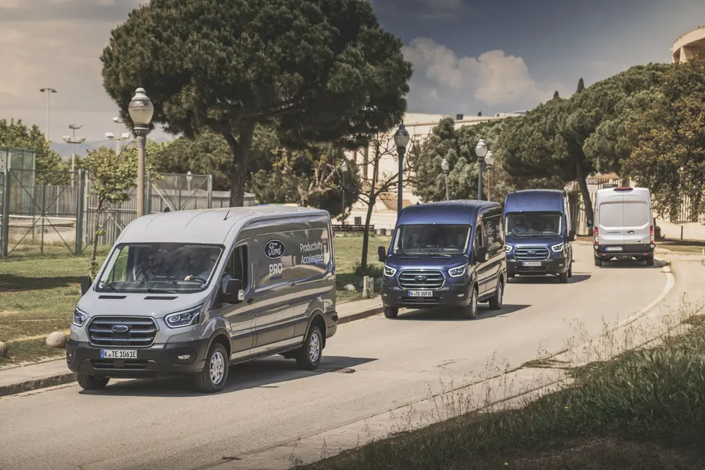 De 100% elektrische E-Transit leent zich voor een brede waaier aan gebruikstoepassingen