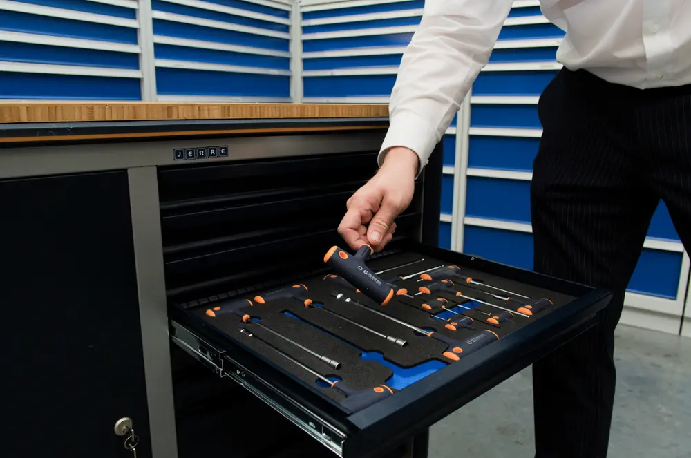 gereedschapswagen met foam