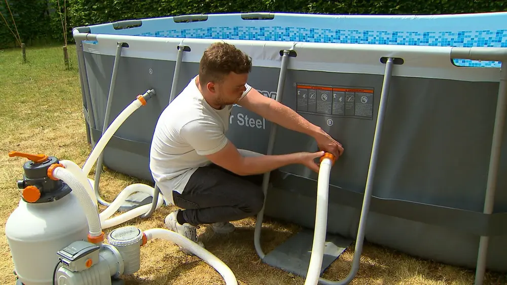 water zwembad legen