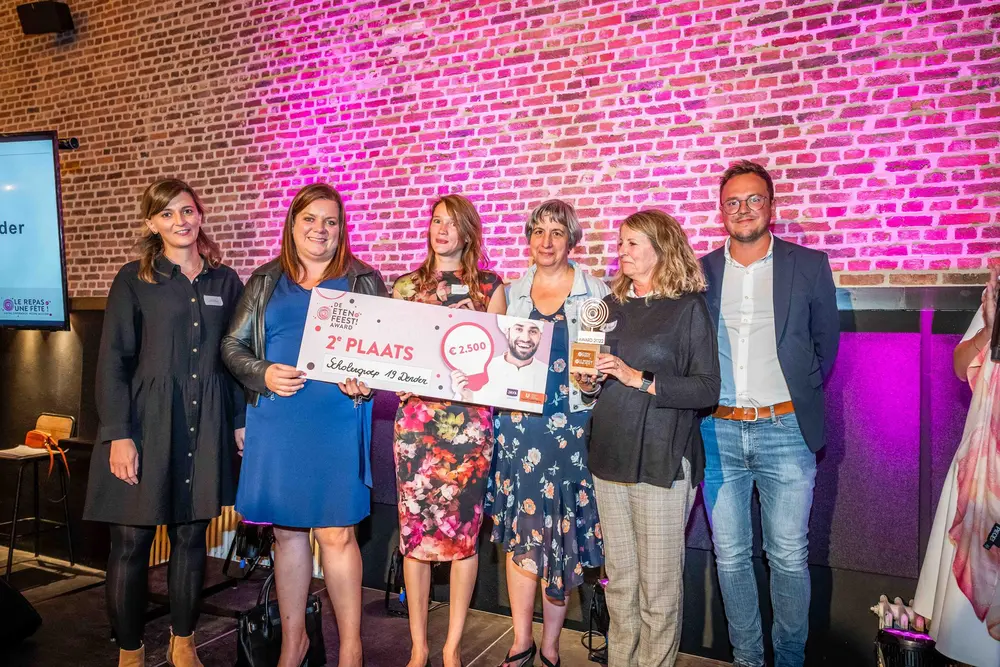 Scholengroep 19 Dender wint tweede plaats Eten is Feest Award