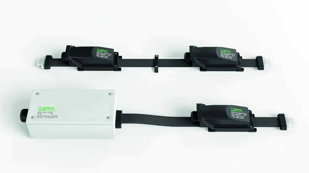 De aansluitmodules kunnen overal geplaatst worden dankzij een gepatenteerde techniek