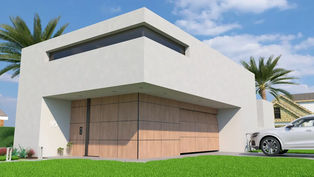 Frager Facade met houtlook gevelbekleding