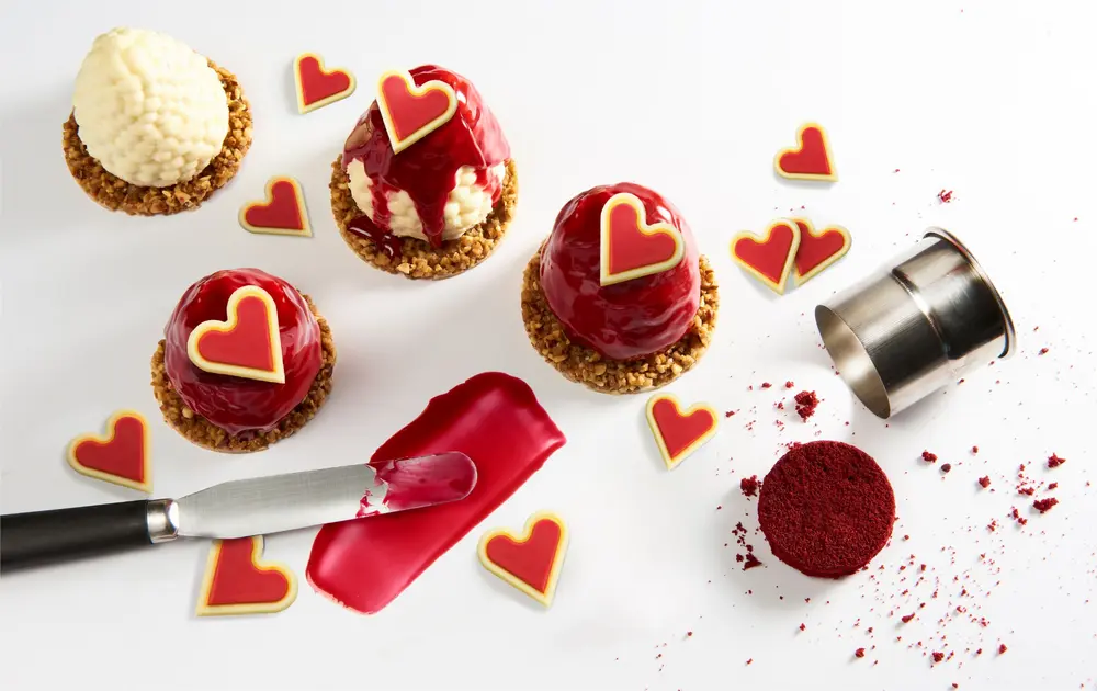 valentijn harten chocolade patisserie