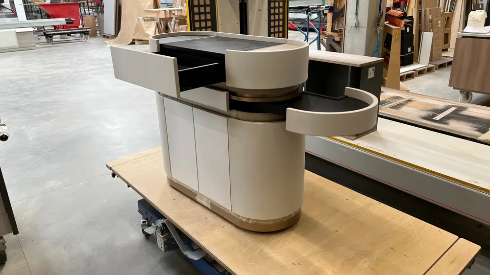 Open toestand koffiekar