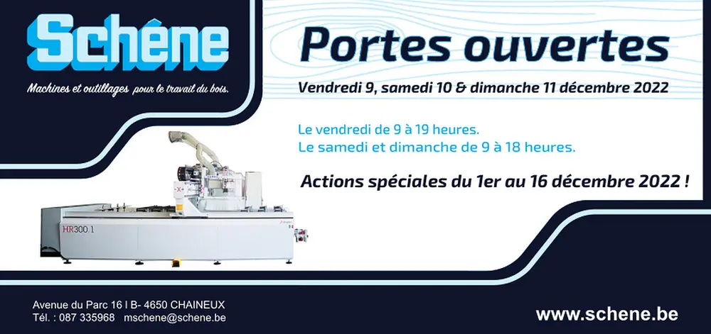 SCHÊNE Journées Portes Ouvertes :  9, 10 & 11 décembre 2022