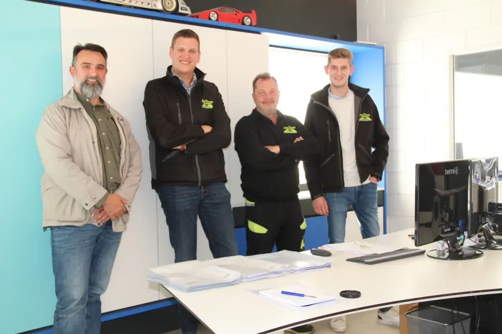 Mirko Berardo, Simon Durieux, Dany Réveillon et Nathan Collignon