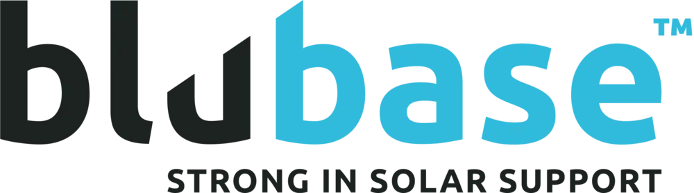 blubase logo strong in solar support