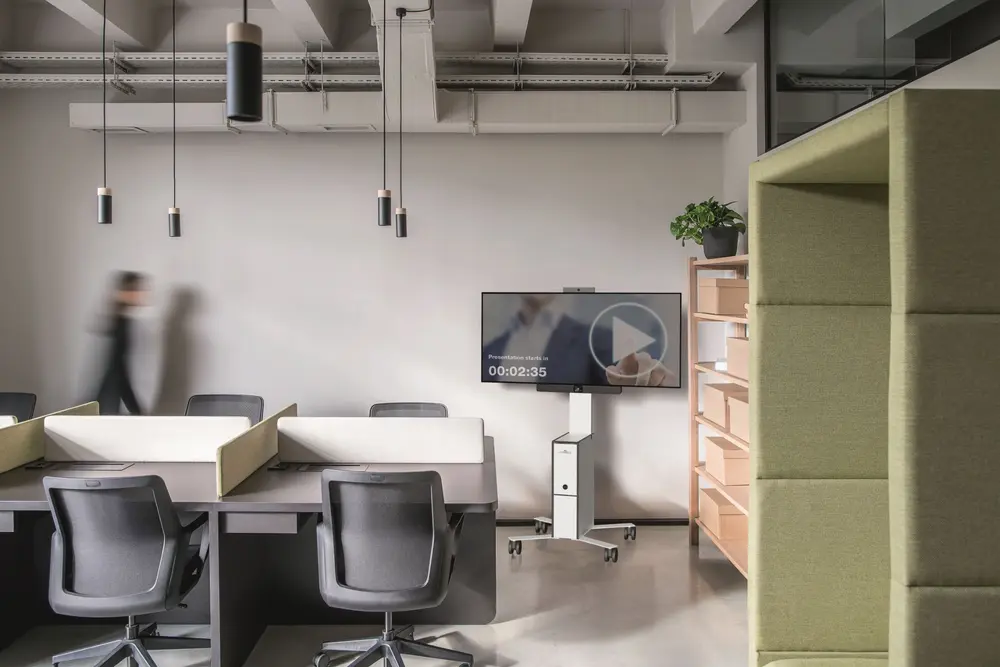 Durable Coworkstation trolley tv-trolley