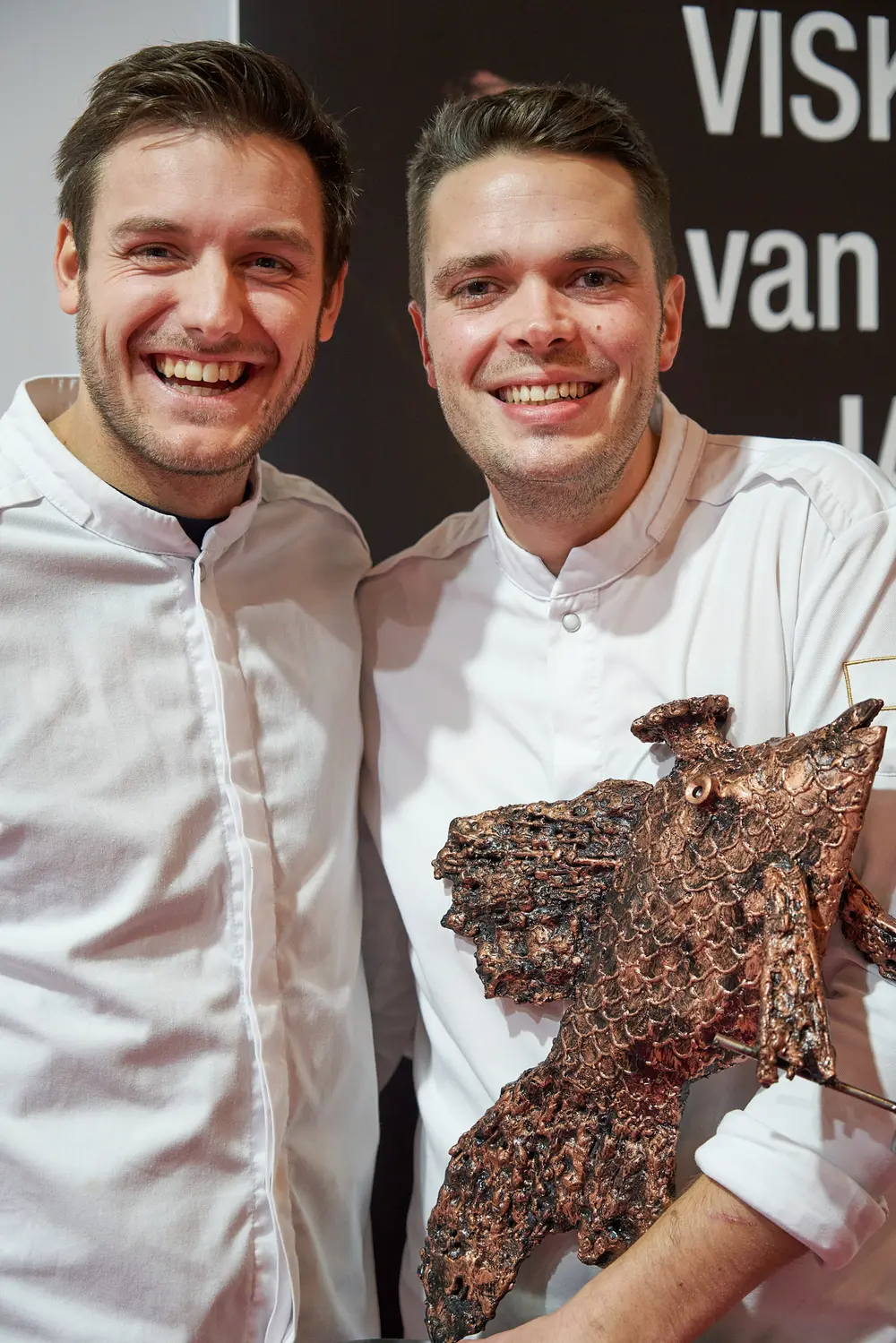 baptiste tieberghien winnaar van de wedstrijd viskok van het jaar 2023