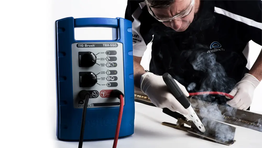 TIG Brush® reinigingssysteem voor roestvast staal