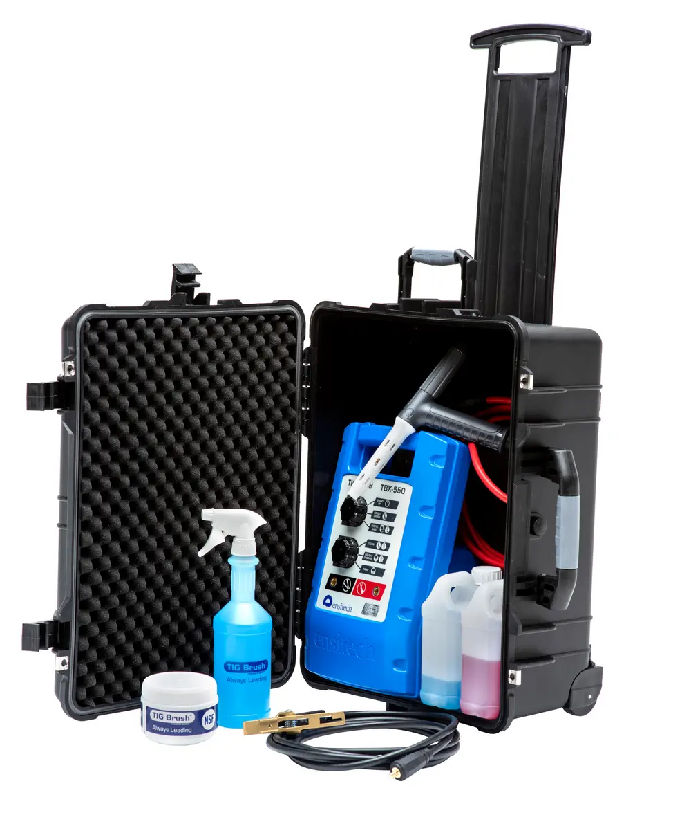 Mobiel opslagsysteem voor TIG Brush lasnaadreinigingssysteem
