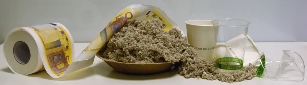 Teruggewonnen cellulose industrie