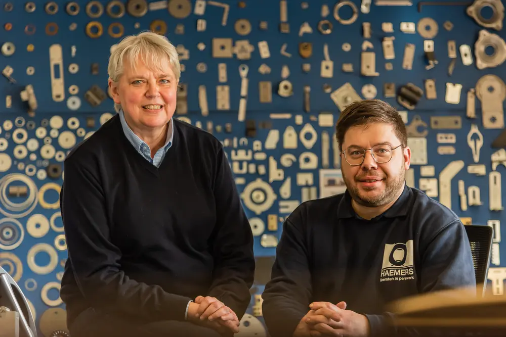 Caroline Haemers en David  Mulnard, de bedrijfsleiders van Haemers