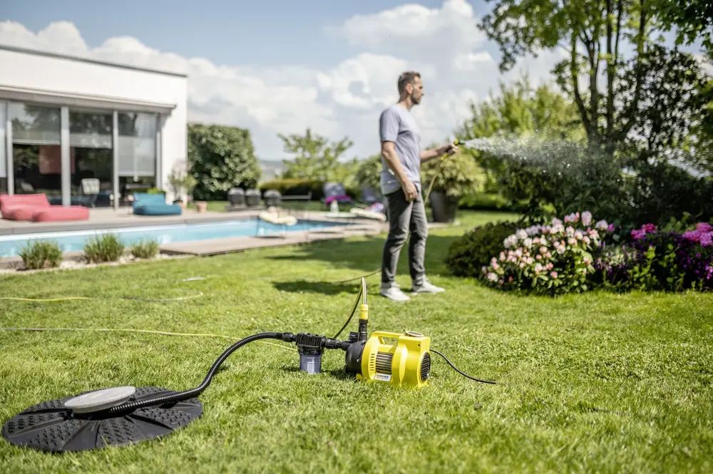 Kärcher pomp regenwater sproeier recuperatie