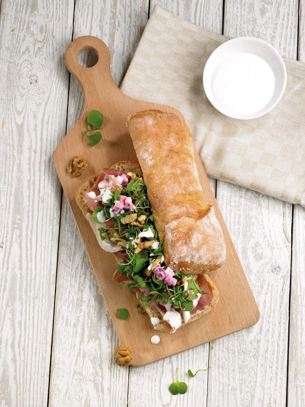 Ciabatta met Creamy Basisvinaigrette