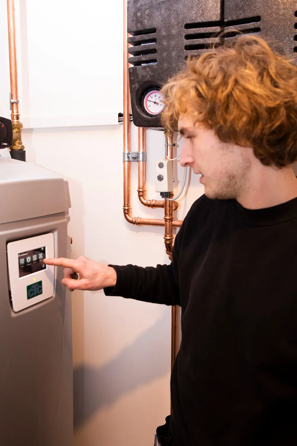 robbe dhulster bij de installatie van ctc