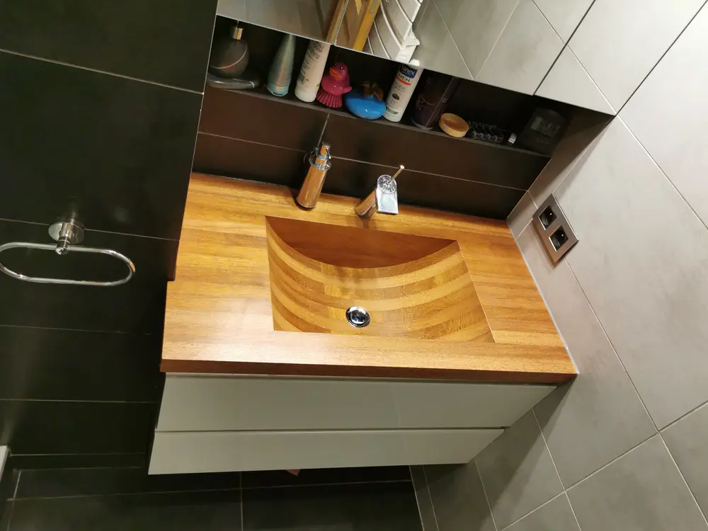 houten spoelbak formantbois