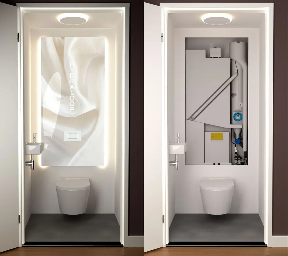 De compacte Hydraloop Concealed Premium