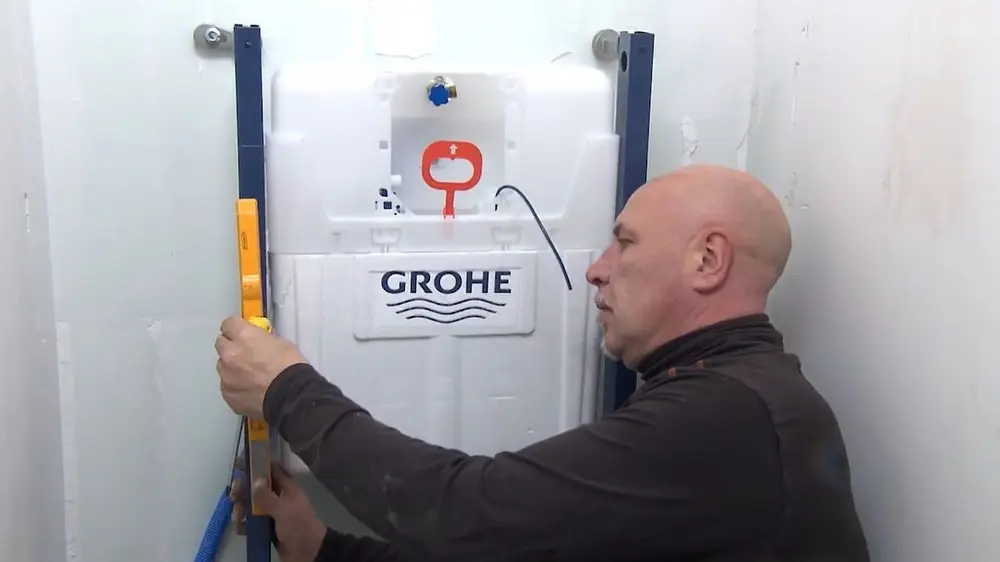 inbouwframe verankeren