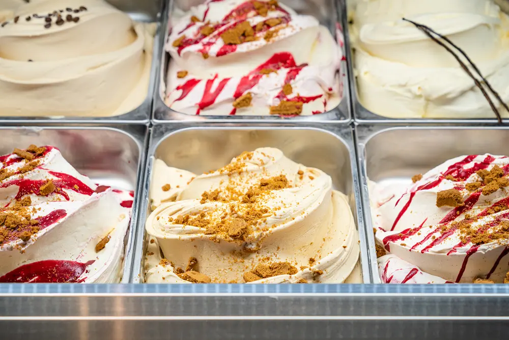 Flavourrs ijsvitrine cheesecake en speculoos