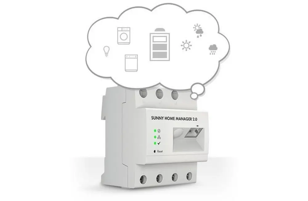 De Sunny Home Manager is het slimme besturingssysteem dat alles aanstuurt.