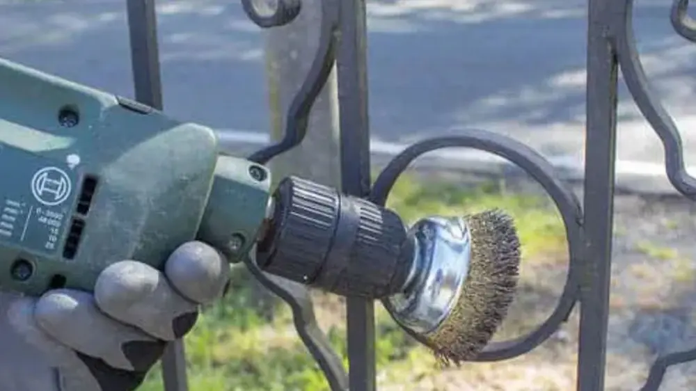 metalen ijzeren tuinpoort