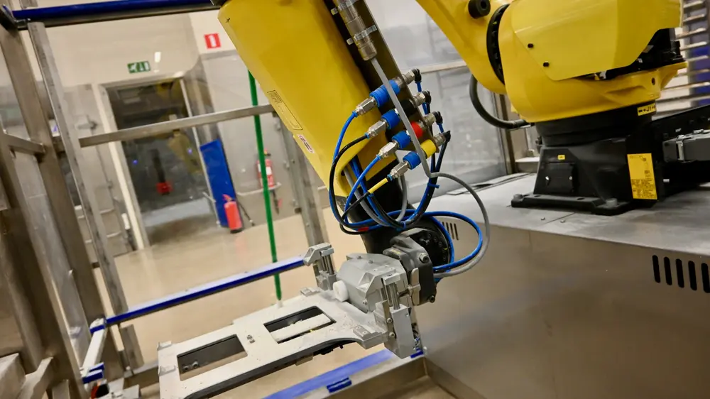 De grijper en de robotprogrammering