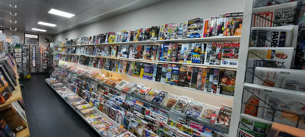 Magazines bij de persverkoper