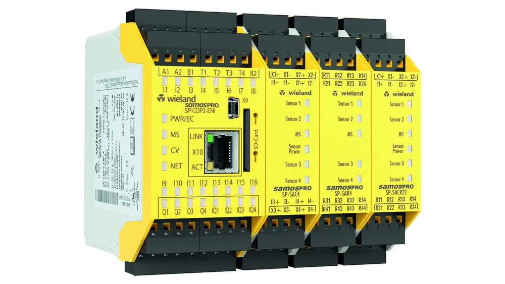 De veiligheidsmodule kan makkelijk uitgebreid worden